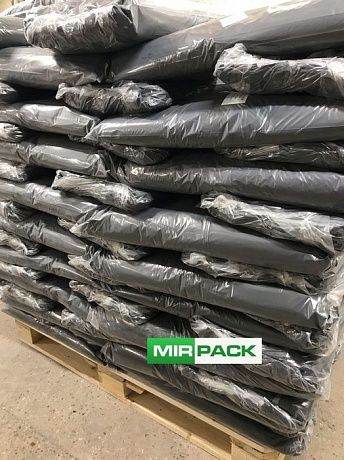 Мешки для мусора 180 л, 80 мкм, ПВД, 100 шт. черные, 2х слойные - Вид 7